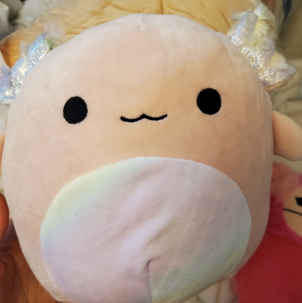 8 inch axo axolotl rainbow belly